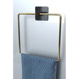Karteya Kare Yapışkanlı Gold Kare Havluluk Banyo Havlu Kare Pratik Askılık