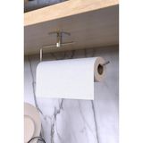 Karteya Rulo Havluluk Peçetelik Yapışkanlı Pratik Banyo Mutfak Askısı Kağıt Rulo Havluluk - Gümüş