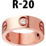 Kartier Taşlı Yüzük Rose Renk 20 Numara - 549