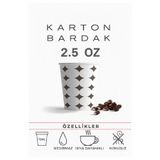 Karton Bardak 2.5 Oz (70-75 Ml) Karton Bardak, 100 Adet , Tadım Bardağı, Kahve, Espresso Bardağı, Zemzem Bardağı