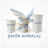 Karton Bardak 3 Lü Set 4 7 ve 12 Oz