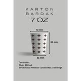 Karton Bardak 7 Oz 100 Adet Sızdırmaz Isıya Dayanıklı Kokusuz Kullan At Ürünler