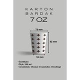 Karton Bardak 7 Oz ADET:250 7 Oz 200ML