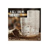 Karton Bardak Bencup 4 Oz (100 ml) Karton Bardak, 100 Adet, Espresso - Türk Kahvesi, Mini Boy, Kokusuz, Sızdırmaz