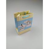 KARTON ÇANTA LEYLEKLİ MAVİ 8CM X 11CM
