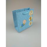 Karton Çanta Mavi Bebekli 11cm X 11cm - 1 Adet