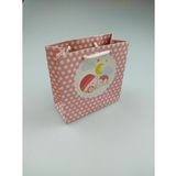 Karton Çanta Pembe Bebekli 11cm X 11cm - 1 Adet