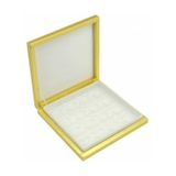 Karton Çikolata Kutusu 9 lu Separatörlü 18X19 CM Altın