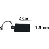 Karton Ipli Siyah Etiket 80 Li Midi (1,5 x 2 cm )