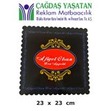 Karton Pasta Altlığı Siyah 23 x 23 (100 Adet) - 044