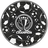 Karton Tabak 23CM 8li -Champion Siyah Beyaz-
