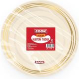 Karton Tabak, Orta Boy, 19 Cm, 10 Adet, Tek Kullanımlık - Çok Renkli - Genel