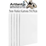 Kartonu Beyaz Fotoblok 5 mm 50X70 cm 5 Adet Hobi Sanat Okul Köpüklü Straforlu Maket Kartonu - Standart