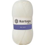 Kartopu Ak Soft K019 Ekru İplik