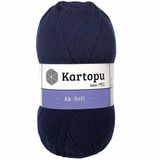 Kartopu Ak Soft K632 Lacivert İplik