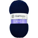 Kartopu Ak-Soft K632 Navy Blue Örgü İpi