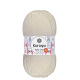 Kartopu Baby One K019 Açık Krem | Bebe Örgü Ipi