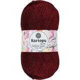 Kartopu Cotton Love El Örgü Amigurumi İpi Yünü 100 gr K110 Koyu Bordo