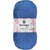 Kartopu Cotton Love El Örgü Amigurumi İpi Yünü 100 gr K620 Mavi