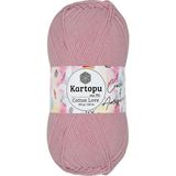 Kartopu Cotton Love El Örgü Amigurumi Ipi Yünü 100 gr K768 Pudramsı Pembe - Çok Renkli