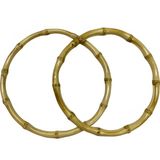 Kartopu Elegant Bambu Çanta Sapı O Model 14,5 cm Ok4 - Açık Sarı