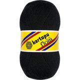 Kartopu Flora Patiklik Çoraplık El Örgü Ipi 100 gr - Siyah