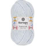 Kartopu K.artopu Yumurcak Kadife El Örgü Ipi Açık Gri K919
