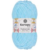 Kartopu K.artopu Yumurcak Kadife El Örgü İpi Açık Turkuaz K516
