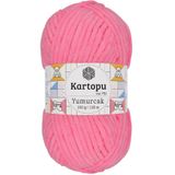 Kartopu K.artopu Yumurcak Kadife El Örgü Ipi Fosfor Pembe K773