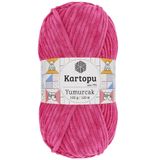 Kartopu K.artopu Yumurcak Kadife El Örgü Ipi Fuşya K734