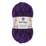 Kartopu K.artopu Yumurcak Kadife El Örgü Ipi Koyu Mor K724