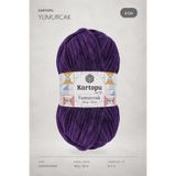 Kartopu K.artopu Yumurcak Kadife El Örgü Ipi Koyu Mor K724