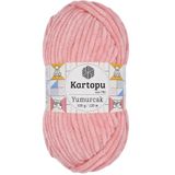 Kartopu K.artopu Yumurcak Kadife El Örgü Ipi Pudra Pembe K777
