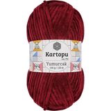 Kartopu K.artopu Yumurcak Kadife El Örgü ipi Vişne Çürüğü K106
