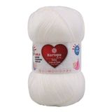 Kartopu K010 100 gr Beyaz Baby Love Care El Örgü İpi