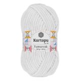 Kartopu K010 100 gr Beyaz Cotton Love El Örgü İpi