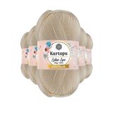 Kartopu K025 Krem Lotus Bikini Büstiyer Bluz Simli 5 Adet Örgü İpi