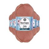 Kartopu K103 Pişmiş Ayva Lotus Bikini Büstiyer Bluz 5 Adet Örgü İpi
