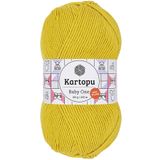 Kartopu K1321 Hardal Sarı Baby One Tüylenmeyen El Örgü İpi Yünü