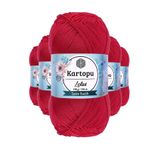 Kartopu K141 Fuşya Lotus Bikini Büstiyer Bluz 5 Adet Örgü İpi