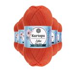 Kartopu K211 Yavruağzı Lotus Bikini Büstiyer Bluz 5 Adet Örgü İpi
