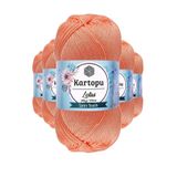 Kartopu K218 Somon Lotus Bikini Büstiyer Bluz 5 Adet Örgü İpi
