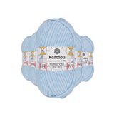 Kartopu K523 5 Adet Bebe Mavi Yumurcak Kadife El Örgü İpi