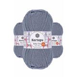 Kartopu K571 3 Adet Jeans Mavi Baby One Tüylenmeyen El Örgü İpi Yünü