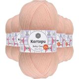 Kartopu K699 5 Adet Pembe Baby One Tüylenmeyen El Örgü İpi Yünü