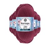 Kartopu K756 Begonvil Lotus Bikini Büstiyer Bluz 5 Adet Örgü İpi