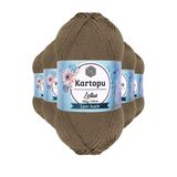 Kartopu K833 Vizon Lotus Bikini Büstiyer Bluz 5 Adet Örgü İpi