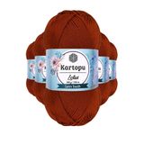 Kartopu K834 Taba Lotus Bikini Büstiyer Bluz 5 Adet Örgü İpi
