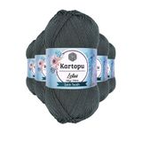 Kartopu K944 Füme Lotus Bikini Büstiyer Bluz 5 Adet Örgü İpi