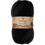 Kartopu Yumurcak Kadife Siyah K940 El Örgü İpi